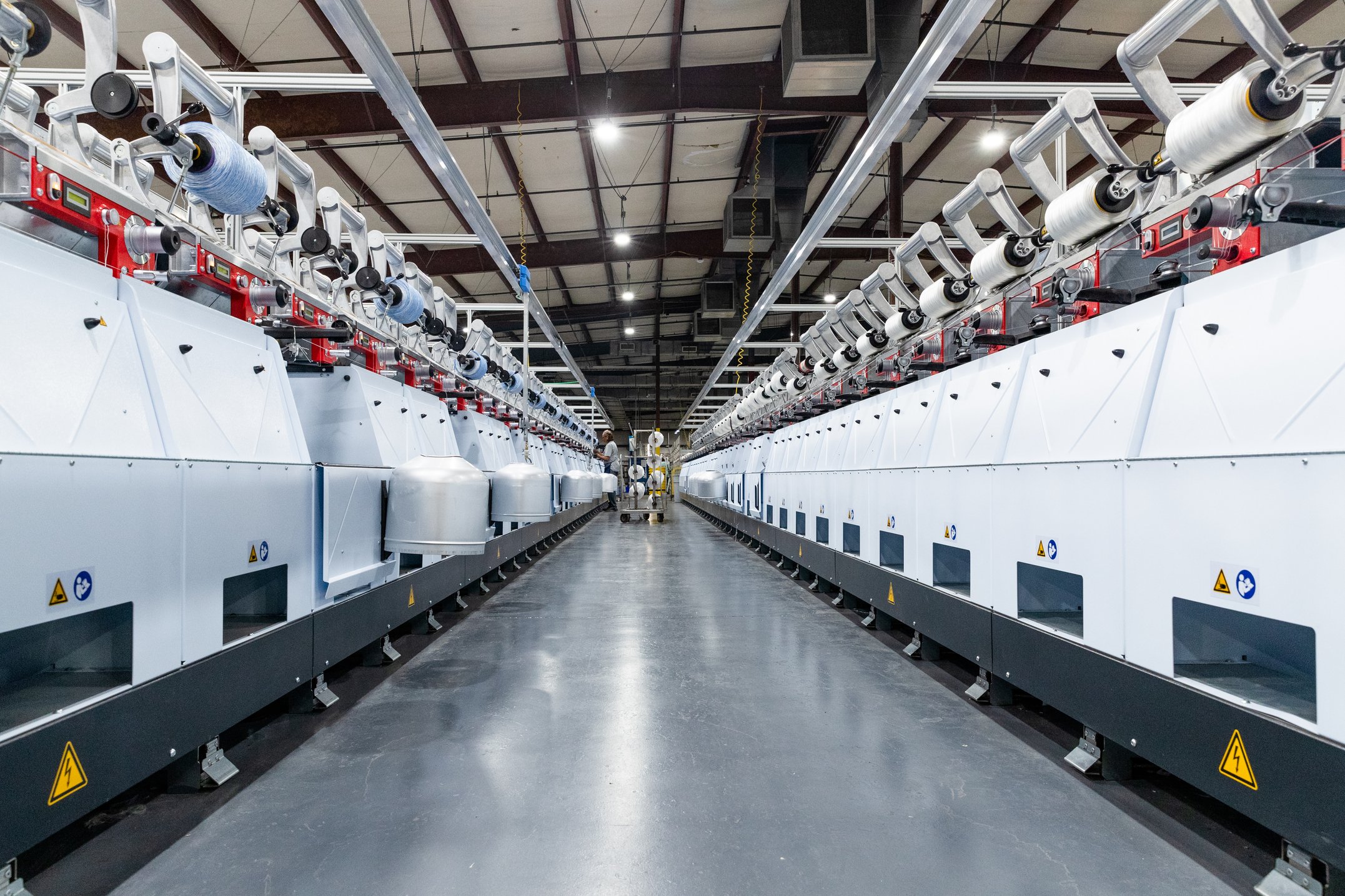 Industrial yarn and thread twisting process